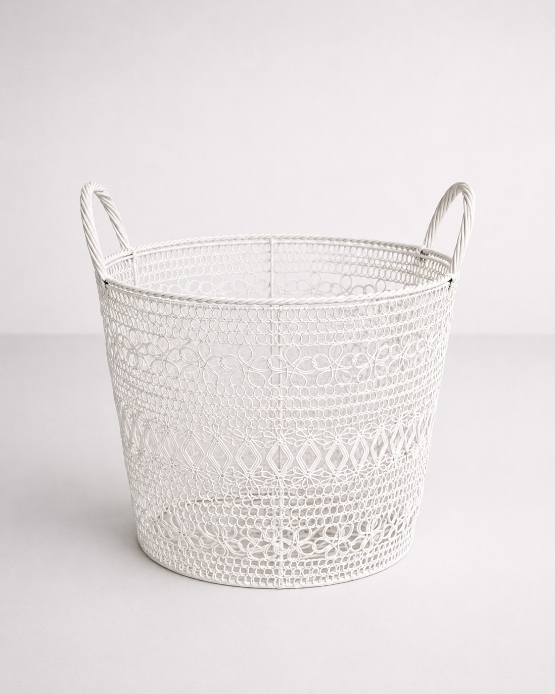 White Metal Dustbin